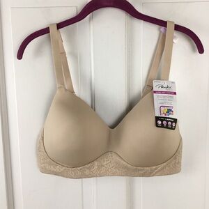Playtex Nude Beige Lace-Trim T-Shirt Bra